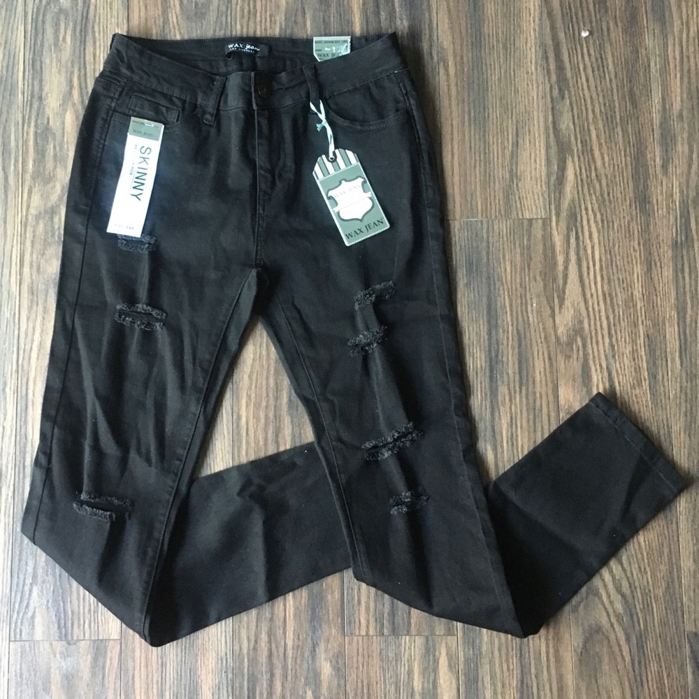 👖 Wax Jeans 👖 Distressed Style